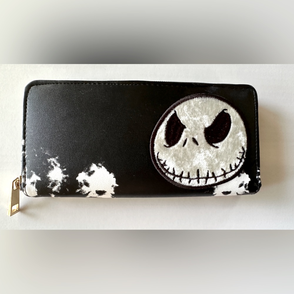 Disney The Nightmare Before Christmas - Jack Skellington zipper Wallet 7.5”x3.5”